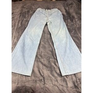 Levis For‎ Me Jeans Light Wash High Waist Wide Leg Vintage Style Womens